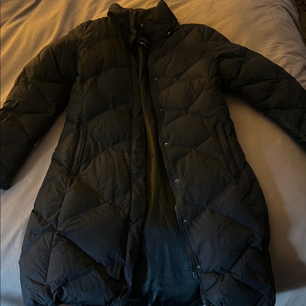 The North Face Black Long Puffer Coat